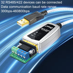 Convertisseur industriel USB vers RS485/422 DTECH DT-5119 0,5 m Adaptateur de communication série, DT-5119 0,5 m