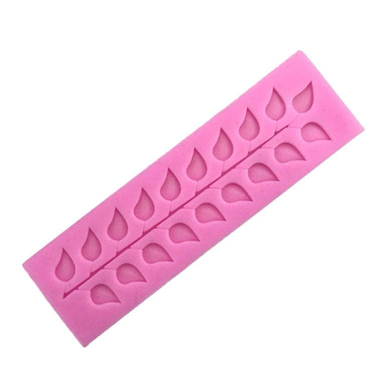 Moule en silicone long en forme de feuille d'arbre en dentelle, bande de dentelle longue
