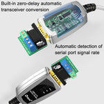 Convertisseur industriel USB vers RS485/422 DTECH DT-5019, câble 1,2 m
