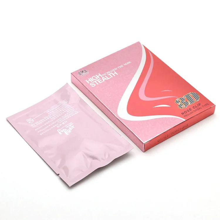 Lot de 5 beautés du nez 3D en silicone invisible, coussinet de nez, rehausseur de pont nasal