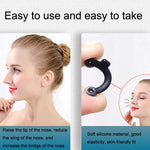 Lot de 5 beautés du nez 3D en silicone invisible, coussinet de nez, rehausseur de pont nasal