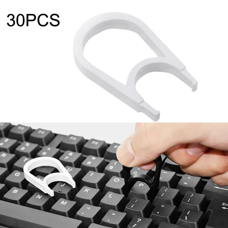 30 pièces d'outil de retrait de touches pour clavier d'ordinateur, Noir, Noir