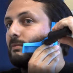 5 peignes de gabarit en forme de barbe livraison aléatoire de couleur, style : forme en L, forme en Z
