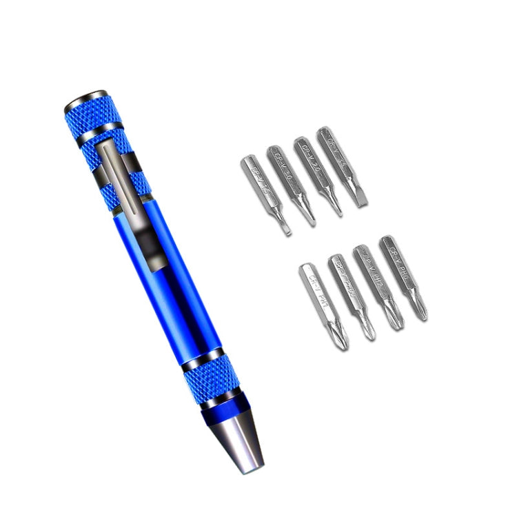 Tournevis combiné 8 en 1 en alliage d'aluminium pour démontage et réparation, 8 en 1 bleu, 8 en 1 rouge, 8 en 1 argent