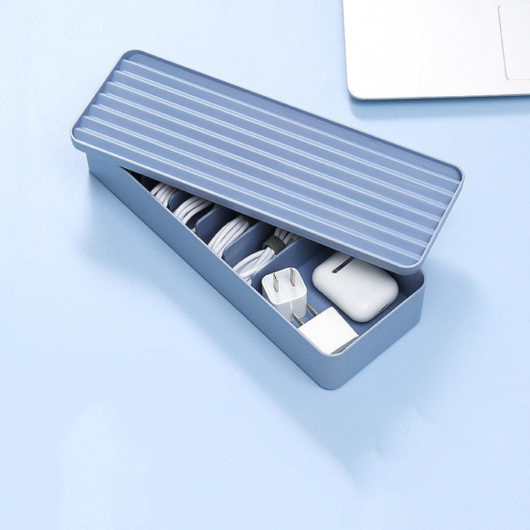 Boîte de rangement de câble de données de bureau Boîte de ligne anti-poussière, monocouche