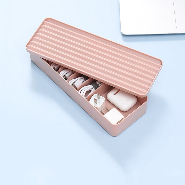 Boîte de rangement de câble de données de bureau Boîte de ligne anti-poussière, monocouche