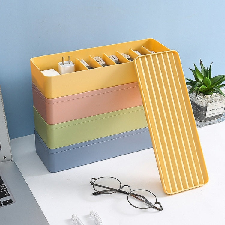 Boîte de rangement de câble de données de bureau Boîte de ligne anti-poussière, monocouche