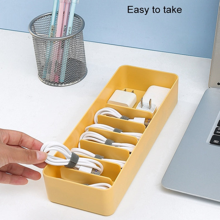 Boîte de rangement de câble de données de bureau Boîte de ligne anti-poussière, monocouche