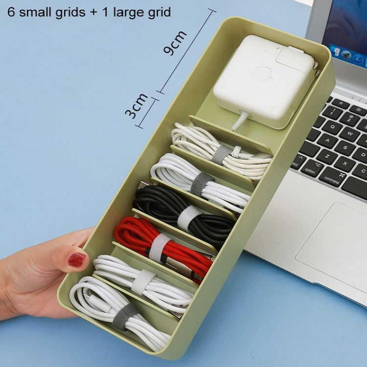 Boîte de rangement de câble de données de bureau Boîte de ligne anti-poussière, monocouche