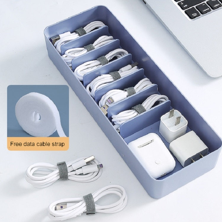 Boîte de rangement de câble de données de bureau Boîte de ligne anti-poussière, monocouche