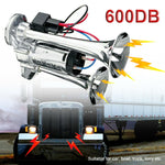 ST-1018S 600DB 12V Double-tube Metal Conjoined Electric Pump Car Horn with Relay, ST-1018S 12V