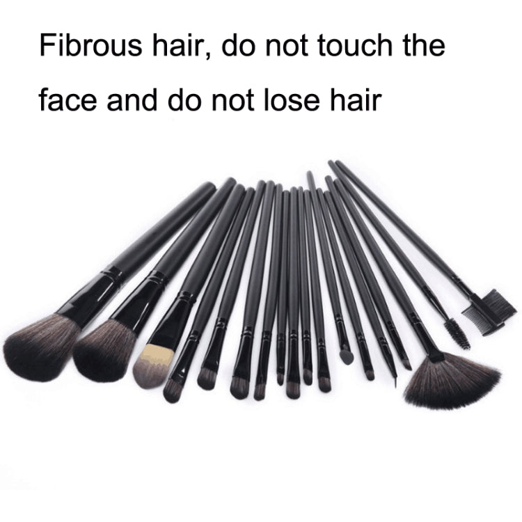 Ensemble de pinceaux de maquillage Pinceau à poudre libre Outil de maquillage, 15 PCS / Ensemble Noir, 15 PCS / Ensemble Couleur Bois, 18 PCS / Ensemble Couleur Bois