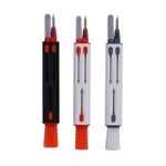 Stylo de nettoyage pour écouteurs et casques Bluetooth, Blanc et rouge, Blanc et gris, Noir et rouge