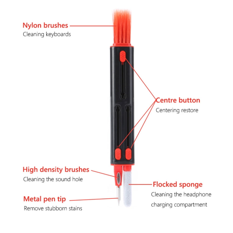 Stylo de nettoyage pour écouteurs et casques Bluetooth, Blanc et rouge, Blanc et gris, Noir et rouge
