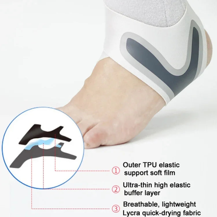 Attelle de cheville de compression fine et respirante pour entorse, Taille : Pied gauche (S), Pied gauche (M), Pied droit (M), Pied gauche (L), Pied droit (L), Pied gauche (XL), Pied droit (XL)