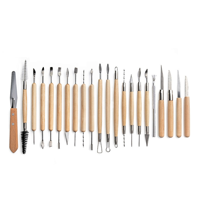 Ensemble d'outils de poterie couteau de sculpture argile pierre bricolage, 22 en 1, 24 en 1, 27 en 1, 32 en 1