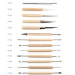 Ensemble d'outils de poterie couteau de sculpture argile pierre bricolage, 22 en 1, 24 en 1, 27 en 1, 32 en 1