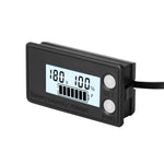 Afficheur numérique étanche LCD pour batterie au plomb lithium à deux fils, voltmètre, 8-100 V (blanc), 8-100 V (bleu), 8-72 V (blanc), 8-72 V (bleu)