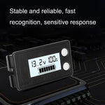 Afficheur numérique étanche LCD pour batterie au plomb lithium à deux fils, voltmètre, 8-100 V (blanc), 8-100 V (bleu), 8-72 V (blanc), 8-72 V (bleu)