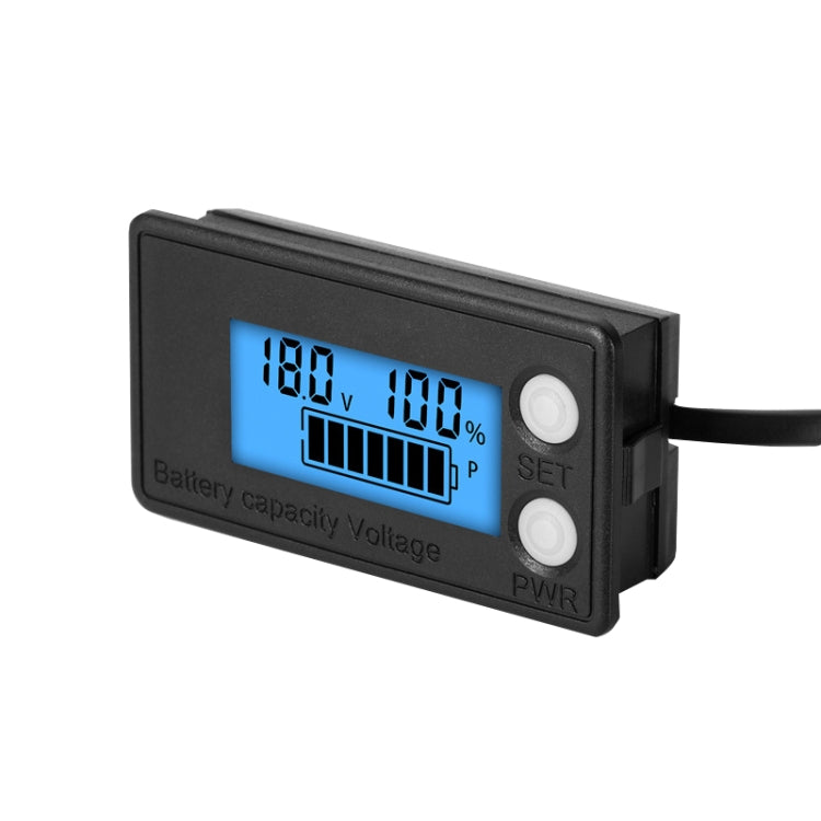 Afficheur numérique étanche LCD pour batterie au plomb lithium à deux fils, voltmètre, 8-100 V (blanc), 8-100 V (bleu), 8-72 V (blanc), 8-72 V (bleu)