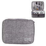 Sac de rangement multifonctionnel pour câble d'alimentation d'écouteurs électroniques numériques 5 pouces, violet, noir, rouge vin, gris foncé, vert, bleu lac