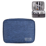 Sac de rangement multifonctionnel pour câble d'alimentation d'écouteurs électroniques numériques 5 pouces, violet, noir, rouge vin, gris foncé, vert, bleu lac