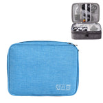 Sac de rangement multifonctionnel pour câble d'alimentation d'écouteurs électroniques numériques 5 pouces, violet, noir, rouge vin, gris foncé, vert, bleu lac