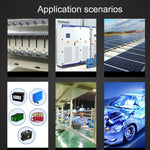 Voltmètre numérique à deux lignes pour batterie au plomb lithium, compteur de charge, couleur : rouge, vert, bleu, blanc, rouge + température, vert + température, bleu + température, blanc + température