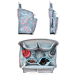 Sac de rangement pour cartable, insert pour sac à dos d'ordinateur, Petit Noir, Petit Rose, Petit Bleu clair, Petit Oiseau de feu bleu, Petit Gris, Petite Rayure rose, Petite Rayure marine, Petit Bleu, Petit Marine, Grand Noir, Grand Bleu clair