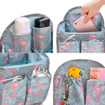 Sac de rangement pour cartable, insert pour sac à dos d'ordinateur, Petit Noir, Petit Rose, Petit Bleu clair, Petit Oiseau de feu bleu, Petit Gris, Petite Rayure rose, Petite Rayure marine, Petit Bleu, Petit Marine, Grand Noir, Grand Bleu clair