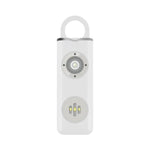 Porte-clés anti-loup rechargeable pour étudiante, blanc et noir, avec alarme anti-loup.