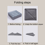 Foldable Drawer Clothes Storage Box, Spec:, 24 Grids (Gray), 24 Grids (Linen), 24 Grids (Red), 24 Grids (Green), 7 Grids (Gray), 7 Grids (Linen), 7 Grids (Red), 7 Grids (Green), 8 Grids (Gray), 8 Grids (Linen), 8 Grids (Red), 8 Grids (Green)