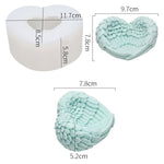 Moule en silicone ailes d'ange en forme de cœur pour pâtisserie, crème glacée, bougie, aromathérapie, G, P