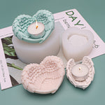 Moule en silicone ailes d'ange en forme de cœur pour pâtisserie, crème glacée, bougie, aromathérapie, G, P