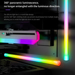 Barre lumineuse ARGB pour boîtier, bande LED décorative en silicone pour ordinateur, Y360 rond