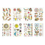 2 autocollants de tatouage étanches fluorescents bronzants, JYG-001, JYG-002, JYG-003, JYG-004, JYG-005, JYG-006, JYG-007, JYG-008