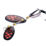 HENGJIA SP304 Hameçon à Plume Rotatif avec Sequins 6,5 cm 13 g Appât de Pêche Route, SP304 Jaune, SP304 Rouge Orange, SP304 Noir