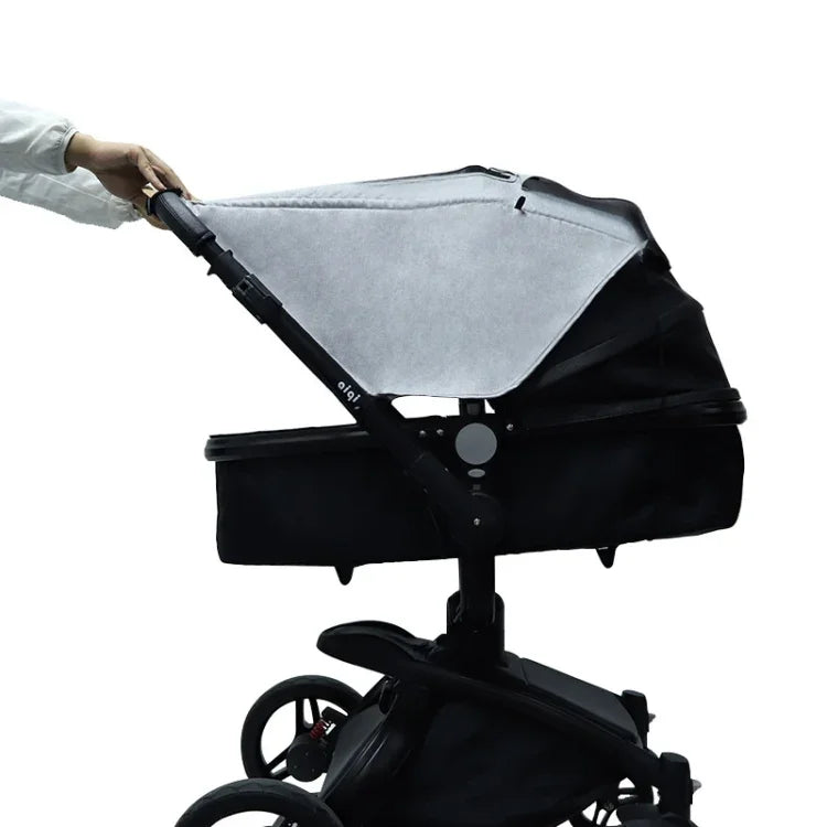 Accessoires universels pour poussette Bébé Pare-soleil avec Toit Ouvrant Visible, Gris, Rose, Noir