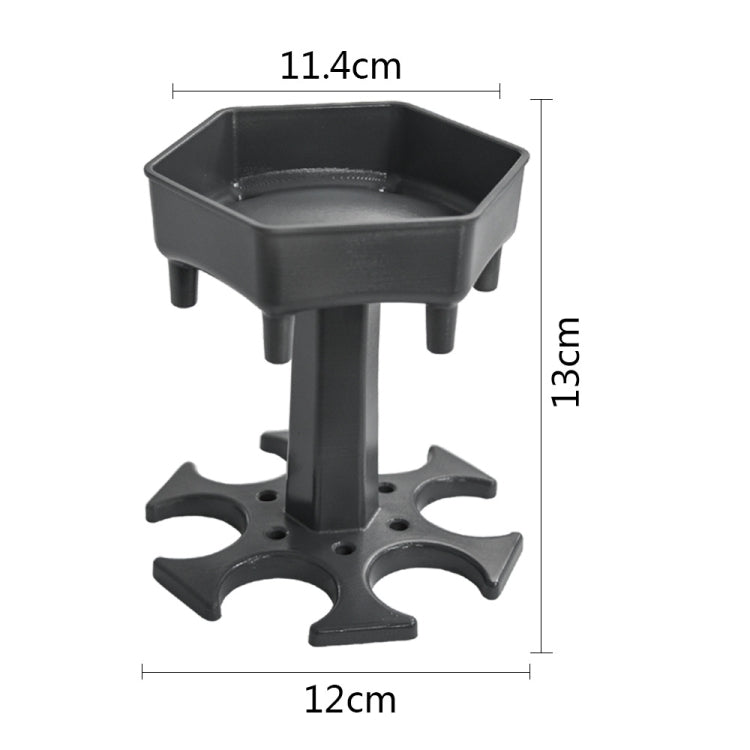 Distributeur de vin Hexagone 6 verres pour Bar, Gris+6 verres transparents, Bleu+6 verres transparents, Gris+6 verres colorés, Bleu+6 verres colorés