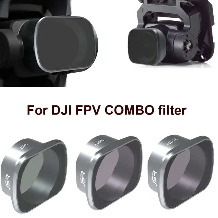 Filtres JUNESTAR pour drone DJI FPV COMBO, Modèle : MCUV, CPL, ND4, ND8, ND16, ND32, ND64, ND8PL, ND16PL, ND32PL, ND64PL, Nuit, Étoile, CPL+ND8+ND16, ND4+ND8+ND16+ND32, ND8/16/32/64PL, UV+CPL+ND4/8/16/32, UV+CPL+ND8/16/32/64+Étoile+Nuit