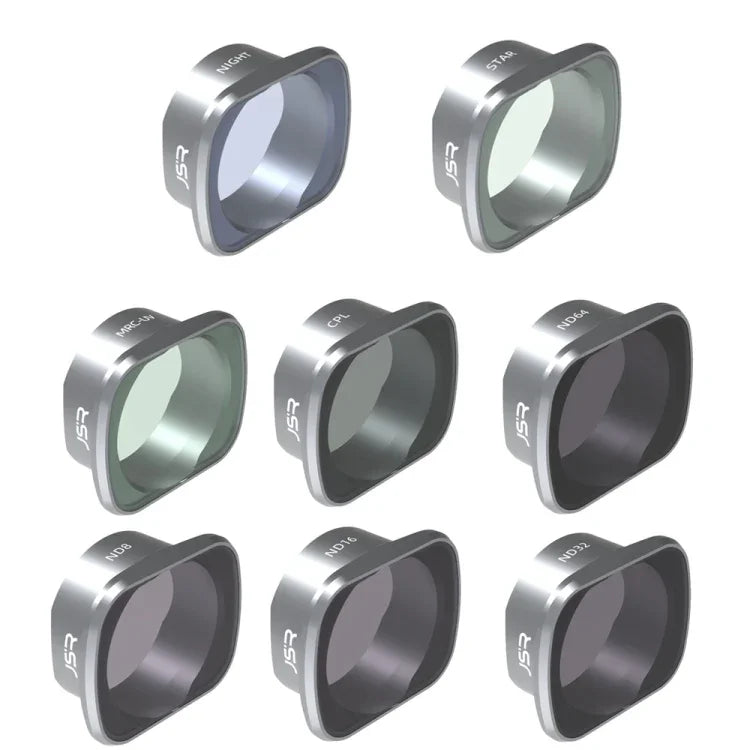 Filtres JUNESTAR pour drone DJI FPV COMBO, Modèle : MCUV, CPL, ND4, ND8, ND16, ND32, ND64, ND8PL, ND16PL, ND32PL, ND64PL, Nuit, Étoile, CPL+ND8+ND16, ND4+ND8+ND16+ND32, ND8/16/32/64PL, UV+CPL+ND4/8/16/32, UV+CPL+ND8/16/32/64+Étoile+Nuit