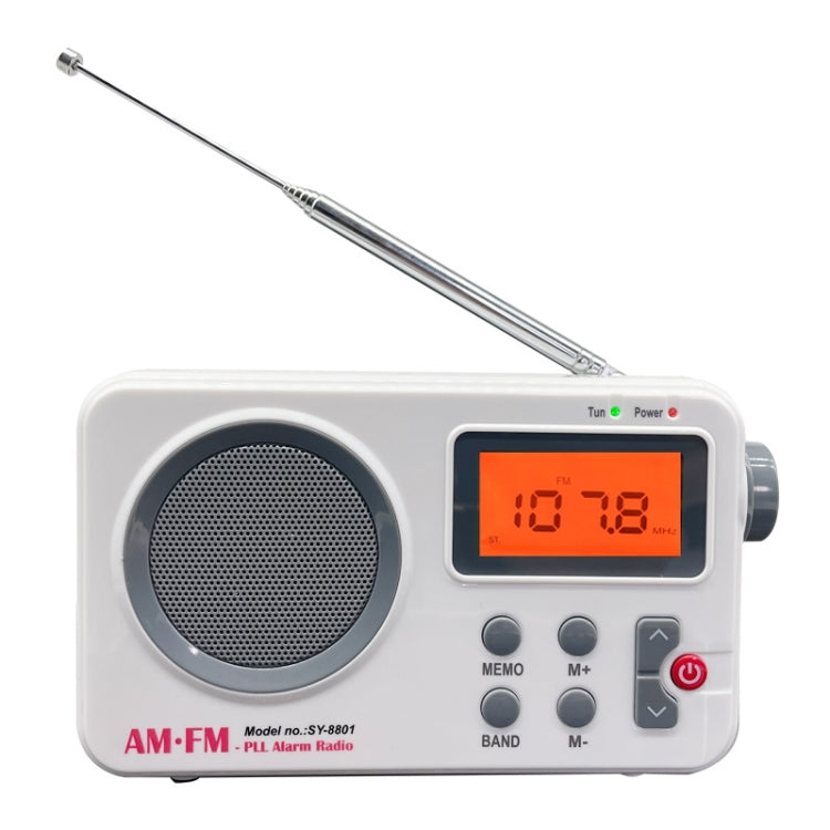 Radio rétro portable SY-8801 écran LCD HD poids basses ondes courtes, SY-8801