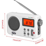 Radio rétro portable SY-8801 écran LCD HD poids basses ondes courtes, SY-8801