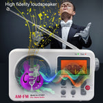 Radio rétro portable SY-8801 écran LCD HD poids basses ondes courtes, SY-8801