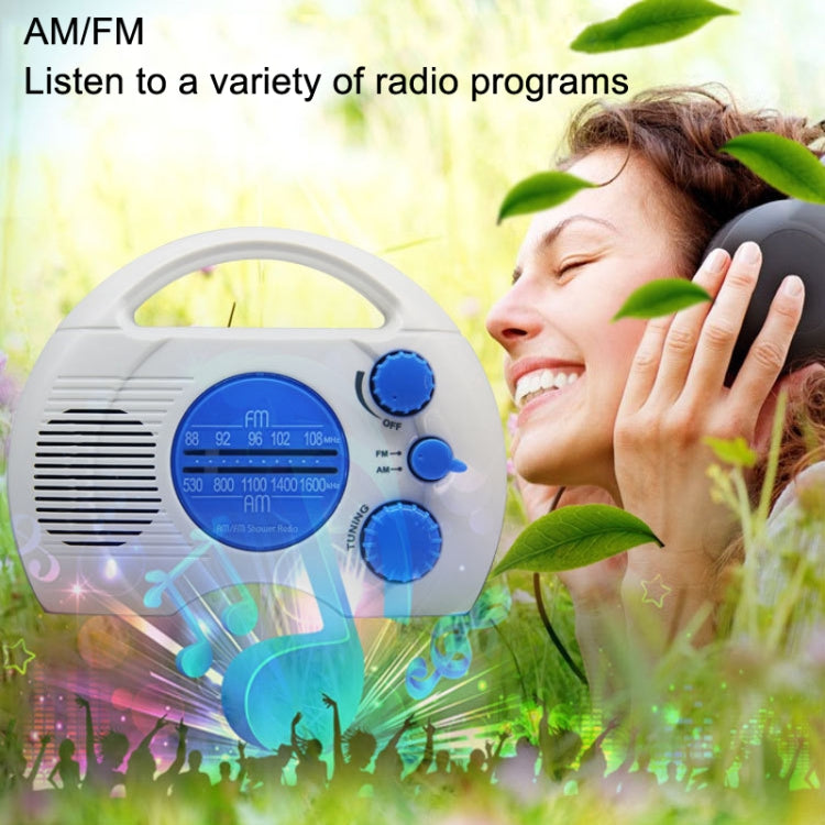 Radio SY-910 AM/FM Deux Ondes IPX4 Étanche Radio Portable, SY-910