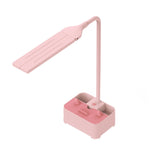 TD6 Support de téléphone portable pour étudiant, porte-stylo, lampe de bureau USB de protection oculaire, blanc, rose, vert