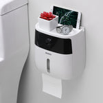 ECOCO E1804 Distributeur de papier toilette multifonctionnel double couche, Blanc+Gris, Blanc+Noir, Rose+Rose, Bleu+Bleu