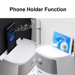 ECOCO E1804 Distributeur de papier toilette multifonctionnel double couche, Blanc+Gris, Blanc+Noir, Rose+Rose, Bleu+Bleu