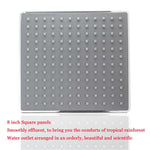 Pomme de douche supérieure carrée de 8 pouces avec galvanoplastie, 8 pouces