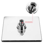 Pomme de douche supérieure carrée de 8 pouces avec galvanoplastie, 8 pouces